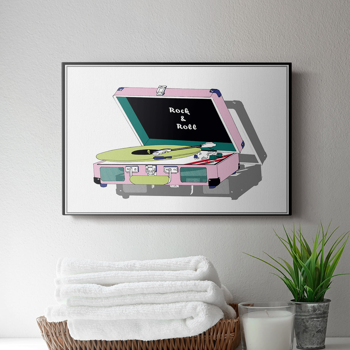 Record Shop I - Canvas Art Print