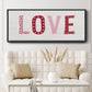 Patterned Love - Floater Framed Canvas Print
