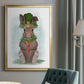 Rabbit Carrot Hat - Modern Framed Canvas Print