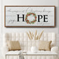 Joy Hope and Peace - Floater Framed Canvas Print
