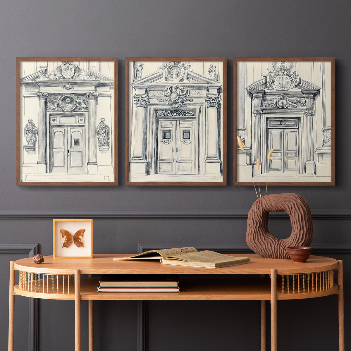 Landscape Study Series V - Restickable Framed Art Set