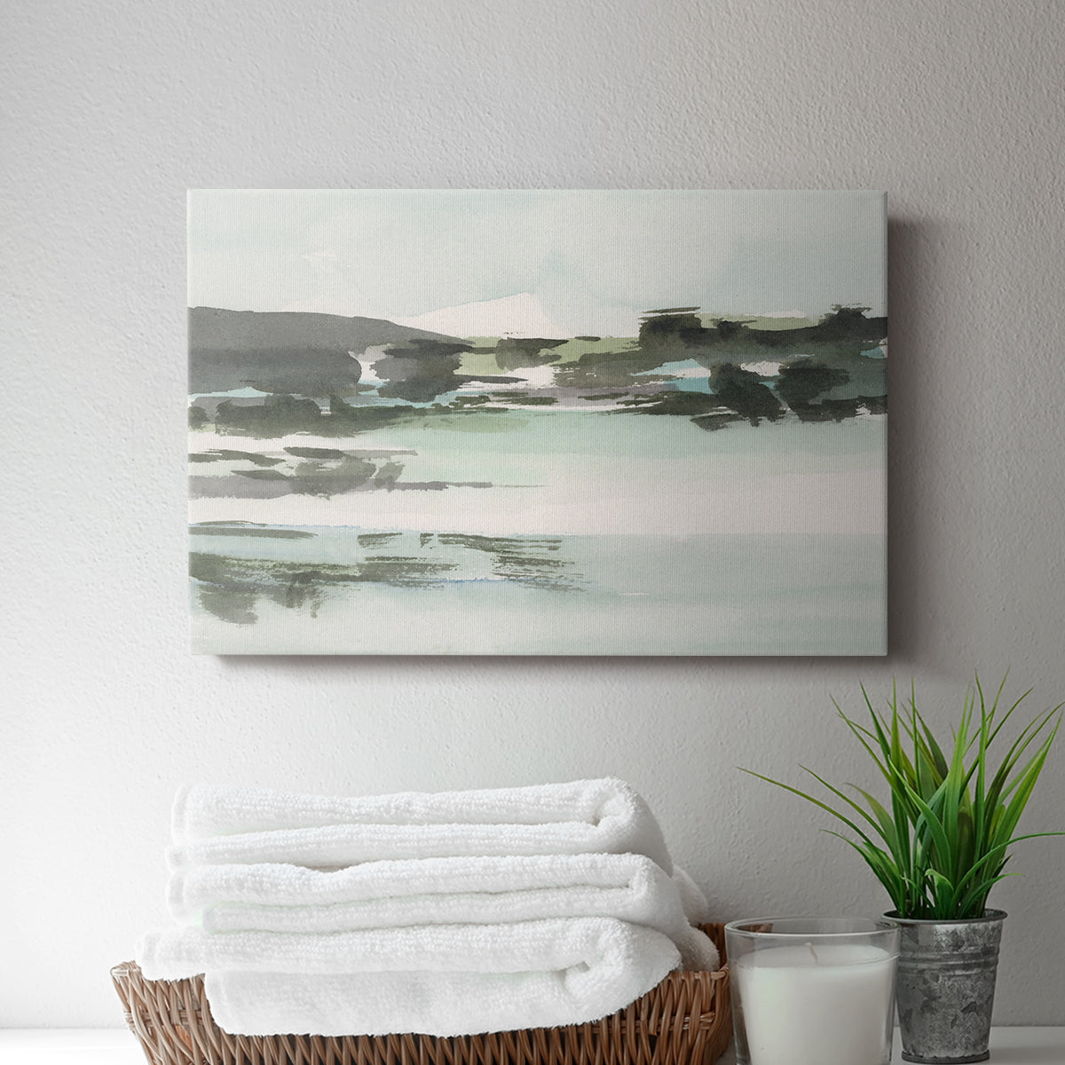 Turquoise Marsh II - Canvas Art Print