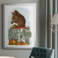 Red Squirrel On Mushroom - Modern Framed Canvas Print