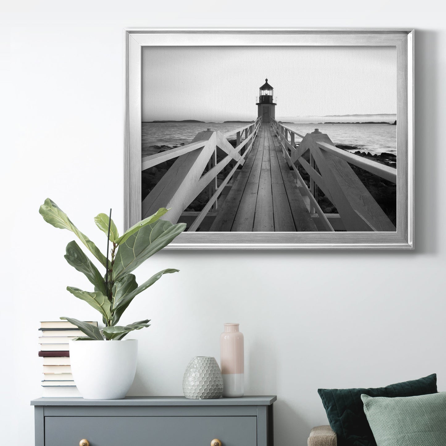 Marshall Point Lighthouse Premium Classic Framed Canvas - Ready to Hang