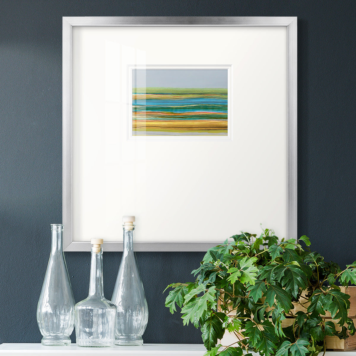 Parallel Striae II Premium Framed Print Double Matboard