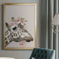 Peek A Boo Giraffe II - Modern Framed Canvas Print