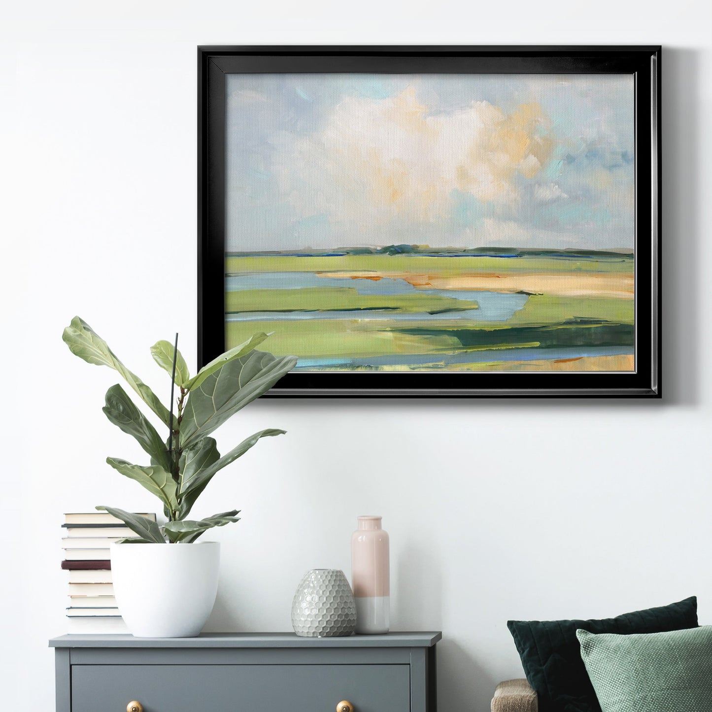 Pastel Horizon II Premium Classic Framed Canvas - Ready to Hang