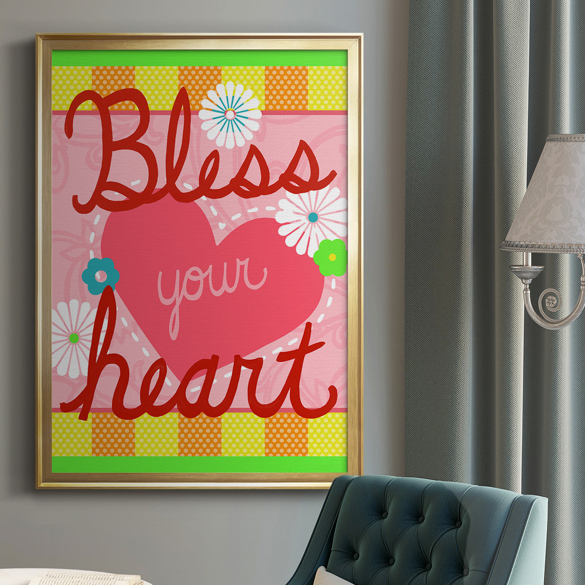Southern Sayings I - Modern Framed Canvas Print