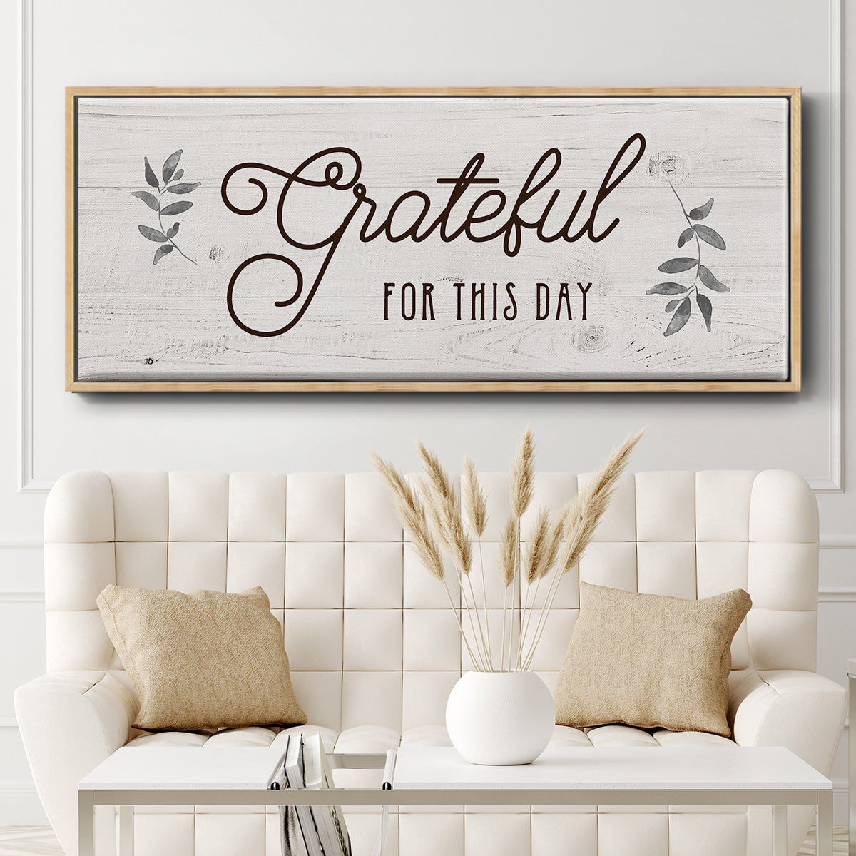 For this Day - Floater Framed Canvas Print