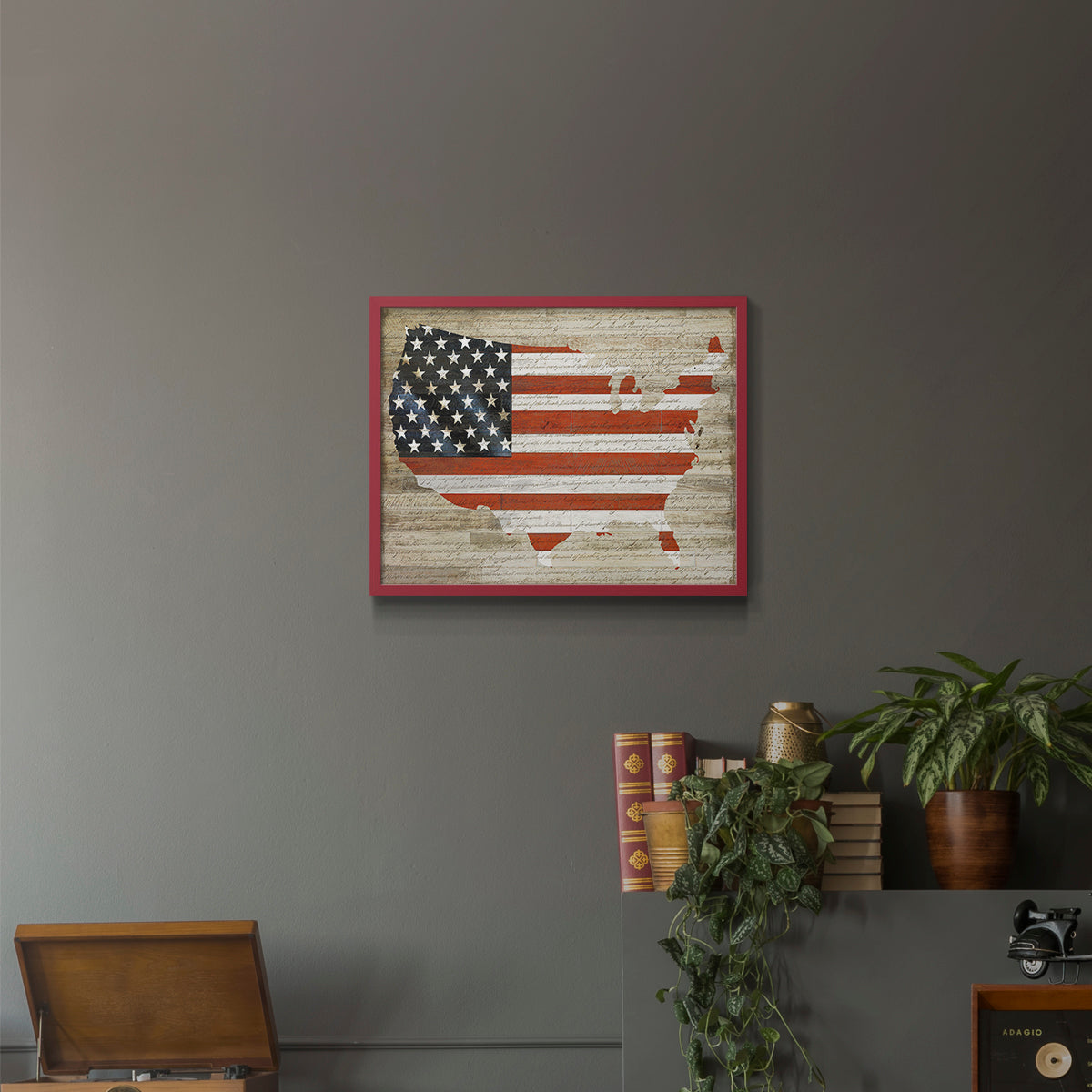 46171,american flag,united states,map outline,vintage art,wall decor,patriotic art,framed artwork,country representation,home decoration,textured background,heritage,national pride,calligraphy style,interior design,art illustration,graphic design,iconic symbol,state outlines,creative decor,rustic art,visual art,modern home,border design,expressive artwork,traditional art,memorable decor,cultural heritage,art frame,handmade art,artisanal design,Re-stickable,Patriotic