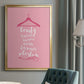 Beauty in Pink - Modern Framed Canvas Print