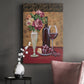 Vintage Flowers and Wine I Premium Gallery Wrapped Canvas - Ready to Hang