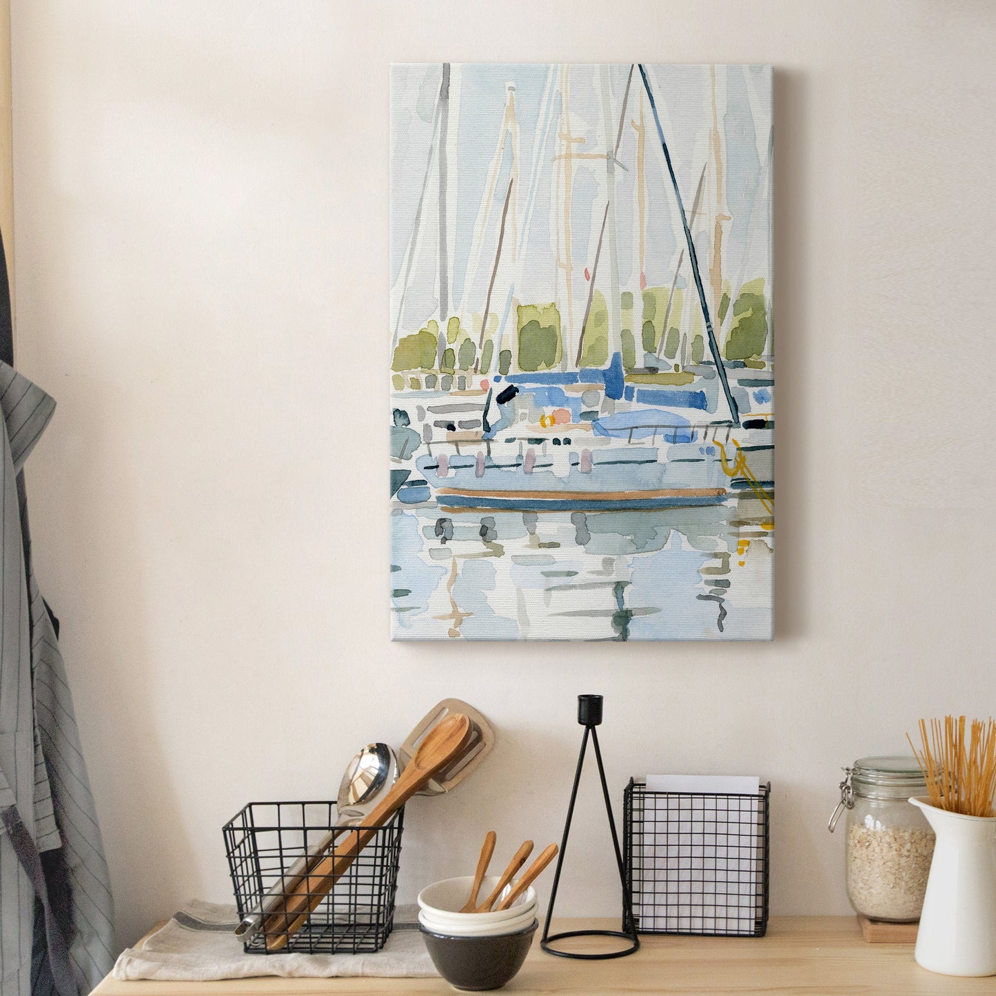 By the Bay II Premium Gallery Wrapped Canvas - Ready to Hang