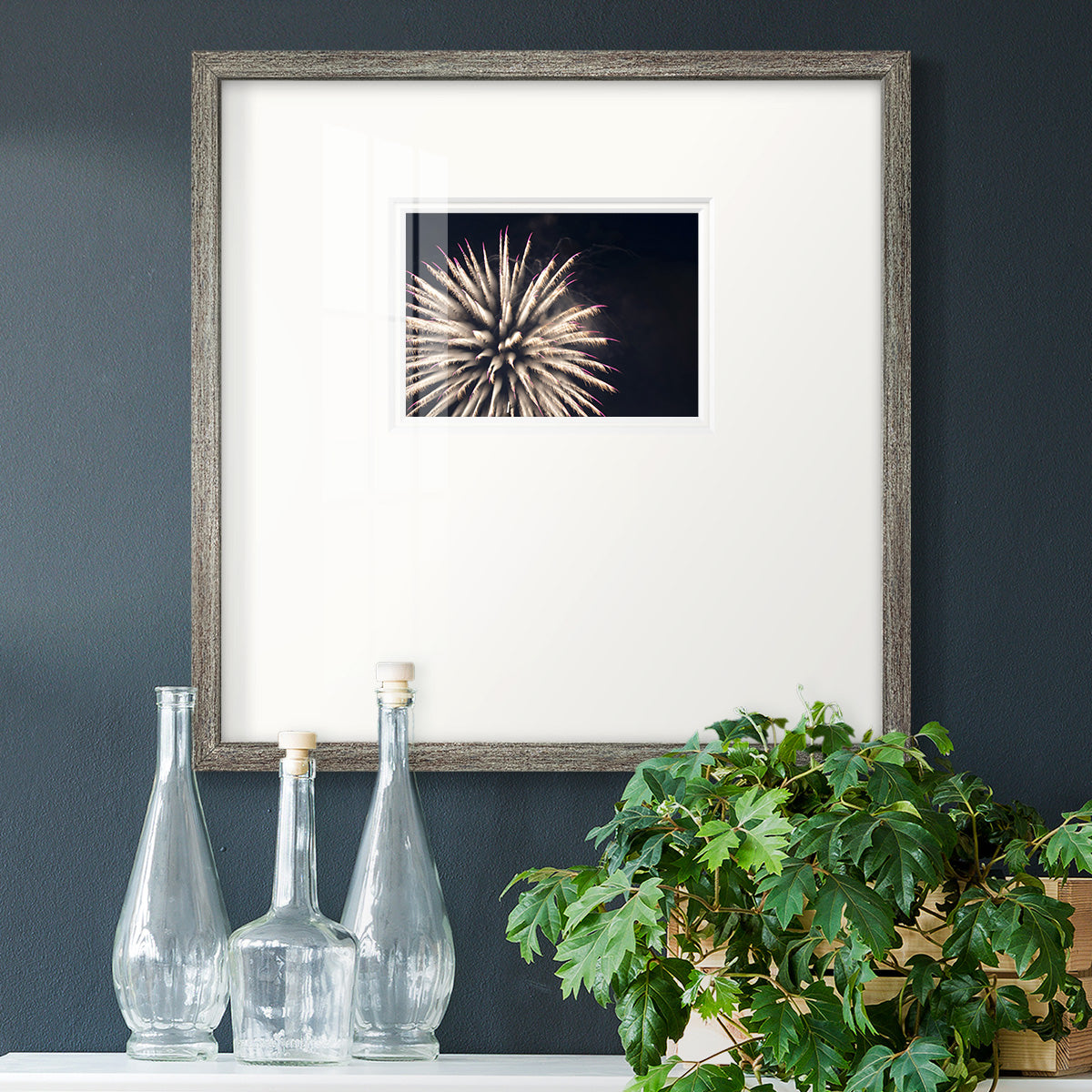 Sky Bloom- Premium Framed Print Double Matboard