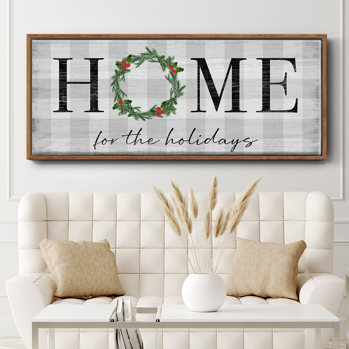 Home for the Holidays - Floater Framed Canvas Print