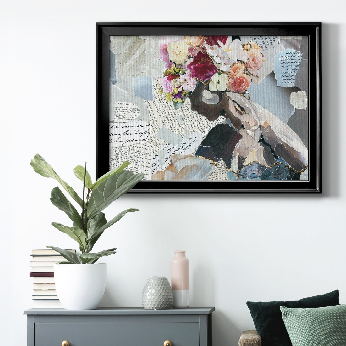 Contemplation II - Modern Framed Canvas Print