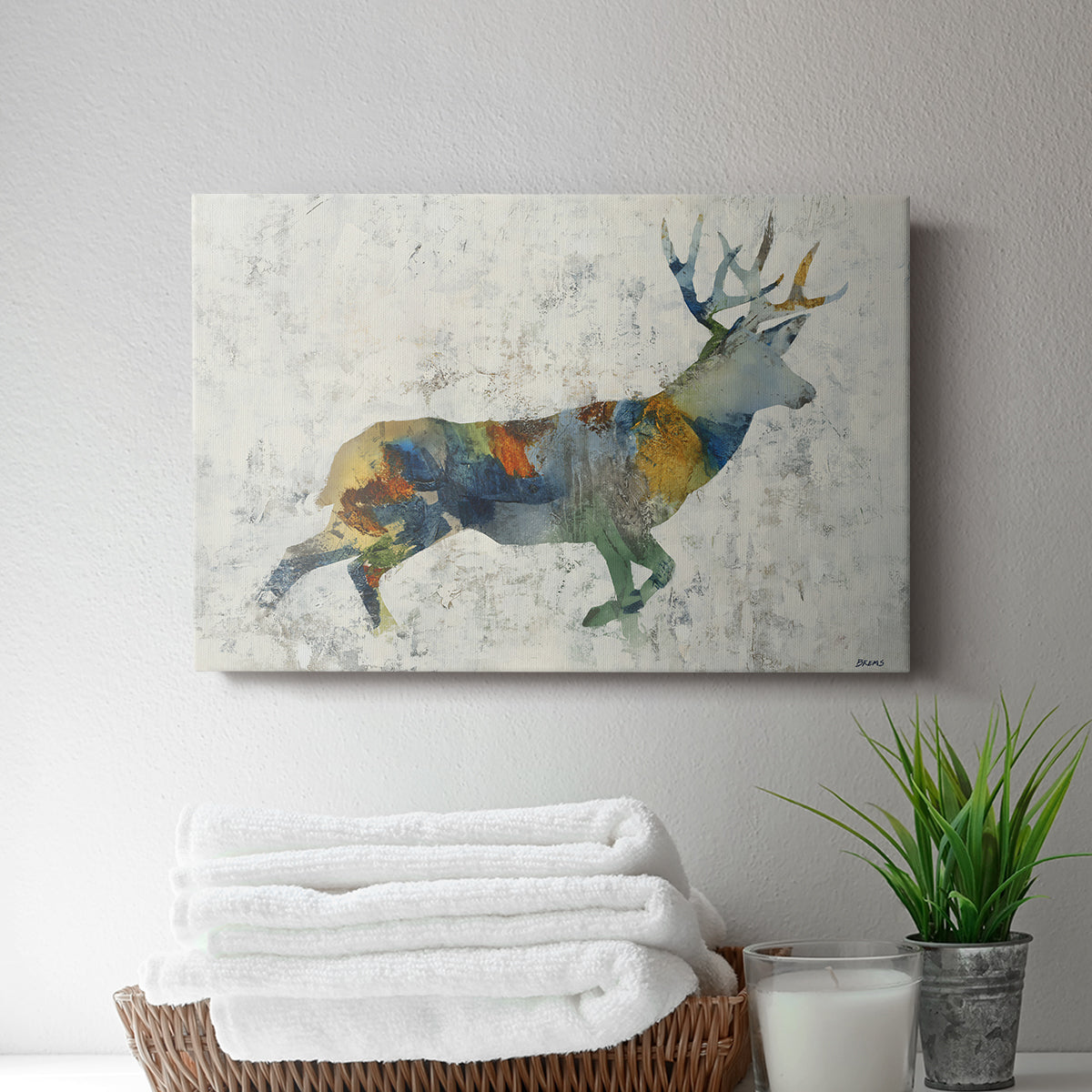 Deer Totem - Canvas Art Print