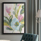 Floral Breeze Fresco  II - Modern Framed Canvas Print