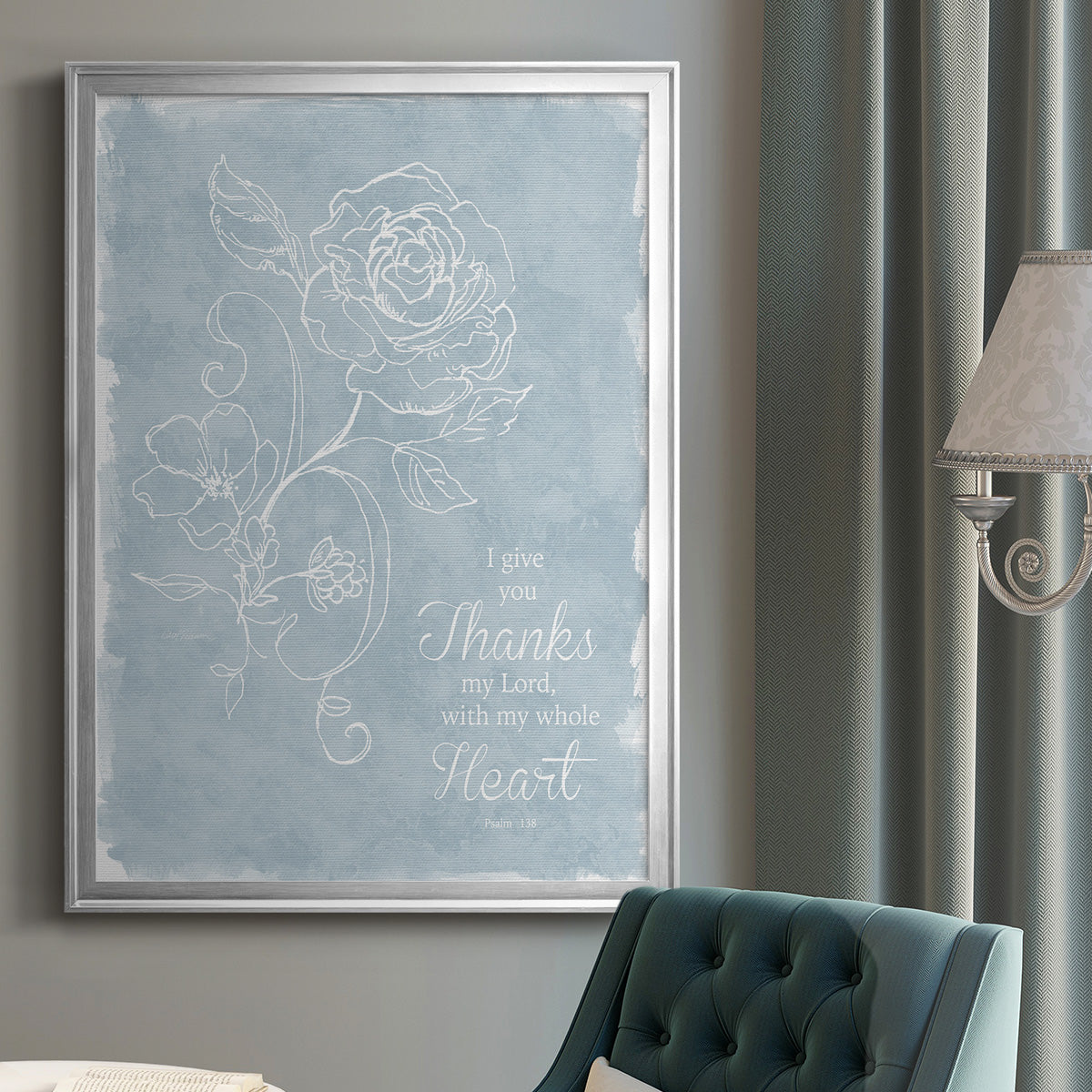 Whole Heart - Modern Framed Canvas Print