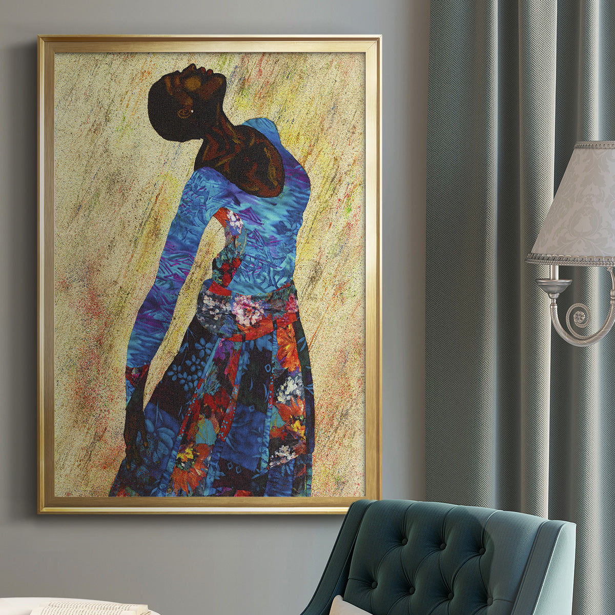 Woman Strong IV - Modern Framed Canvas Print