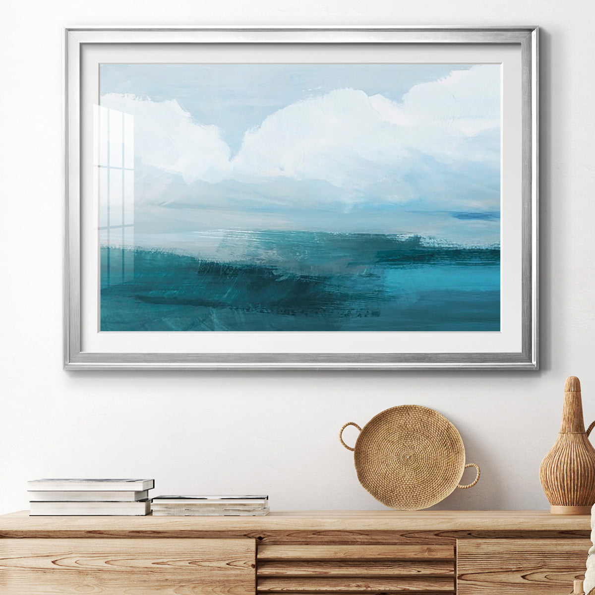 Azure Rising I Premium Framed Print - Ready to Hang