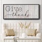 Give Thanks - Floater Framed Canvas Print