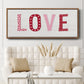 Patterned Love - Floater Framed Canvas Print