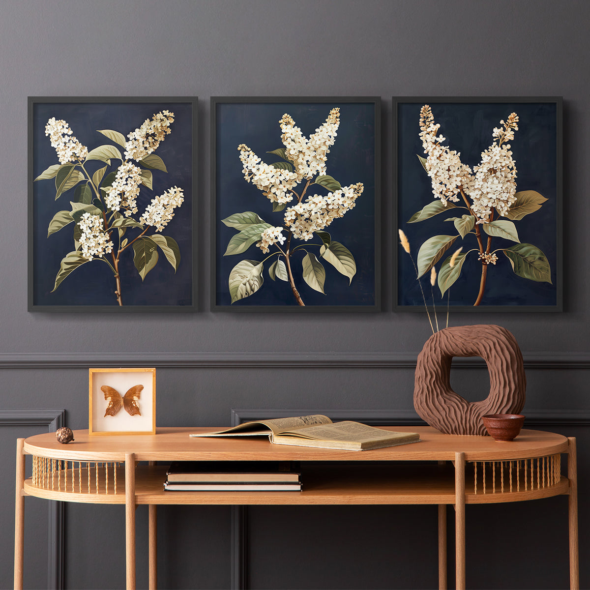 Floral Study Series LII - Restickable Framed Art Set