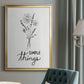 Simple Things Sketch - Modern Framed Canvas Print