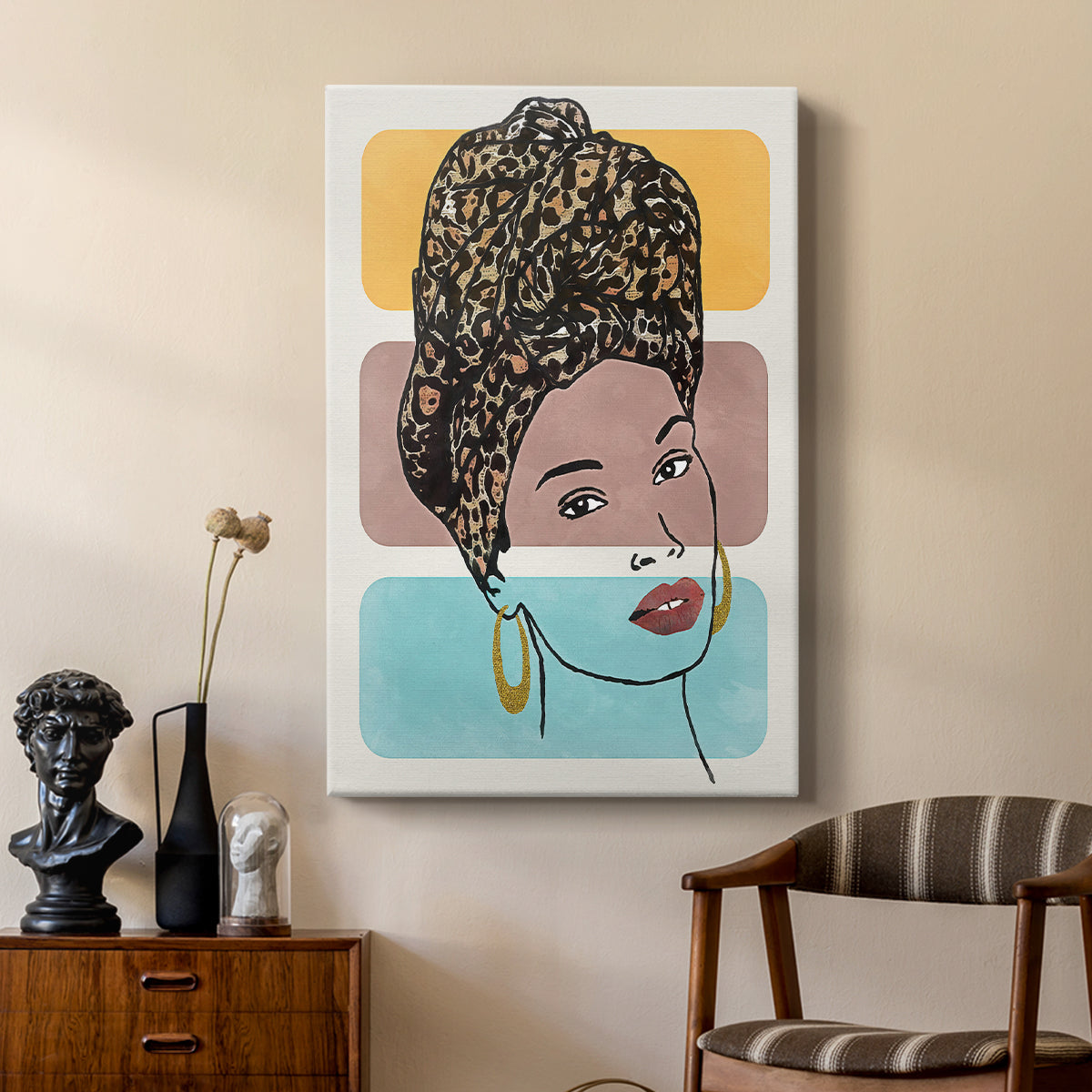 Head Wrap I - Canvas Art Print