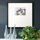 Blue Abstract Premium Framed Print Double Matboard