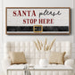 Santa Stop - Floater Framed Canvas Print