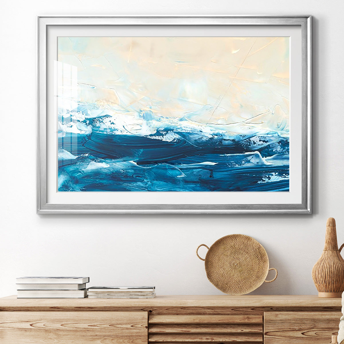 Wave after Wave III - Modern Framed Art Print
