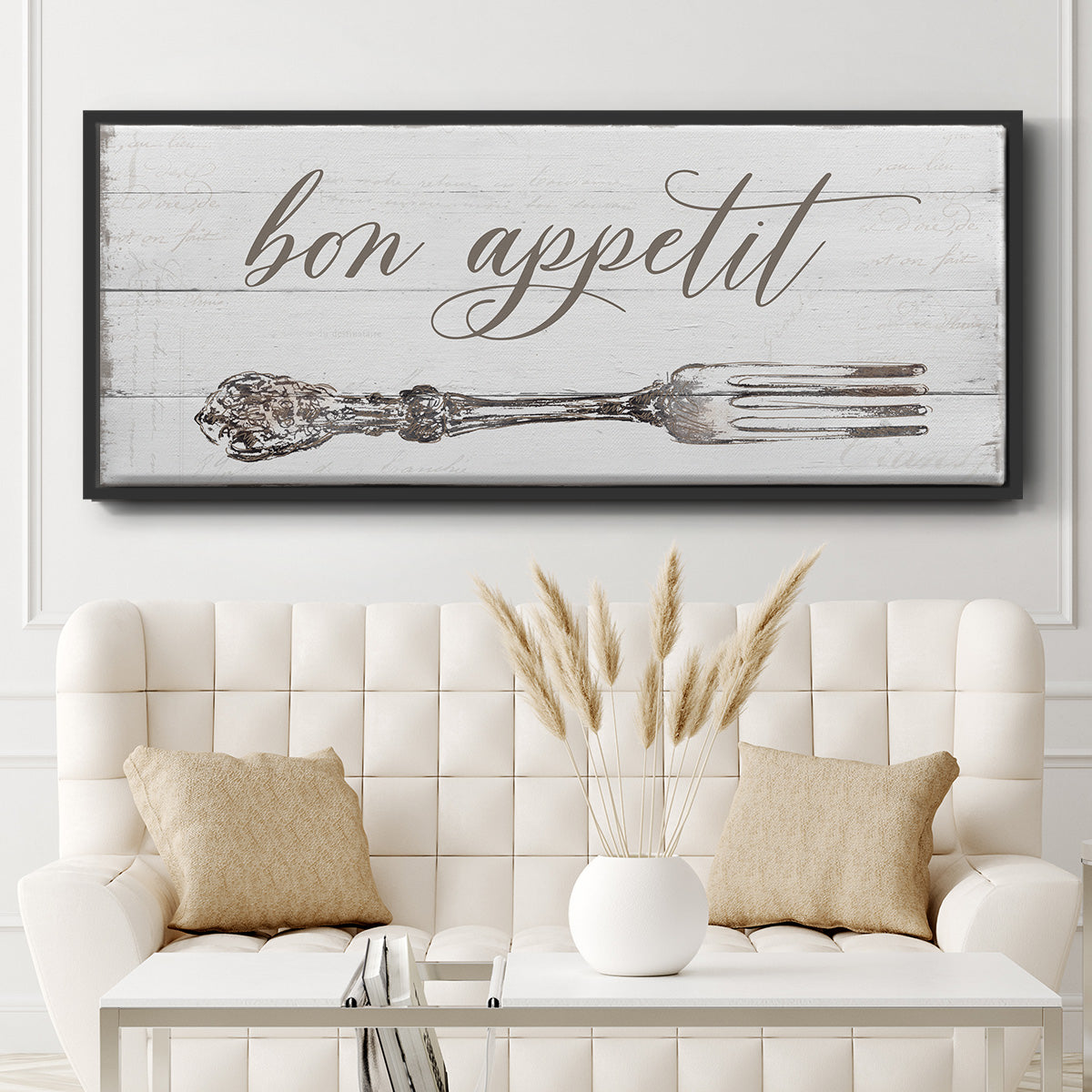 Bon Appetit - Floater Framed Canvas Print