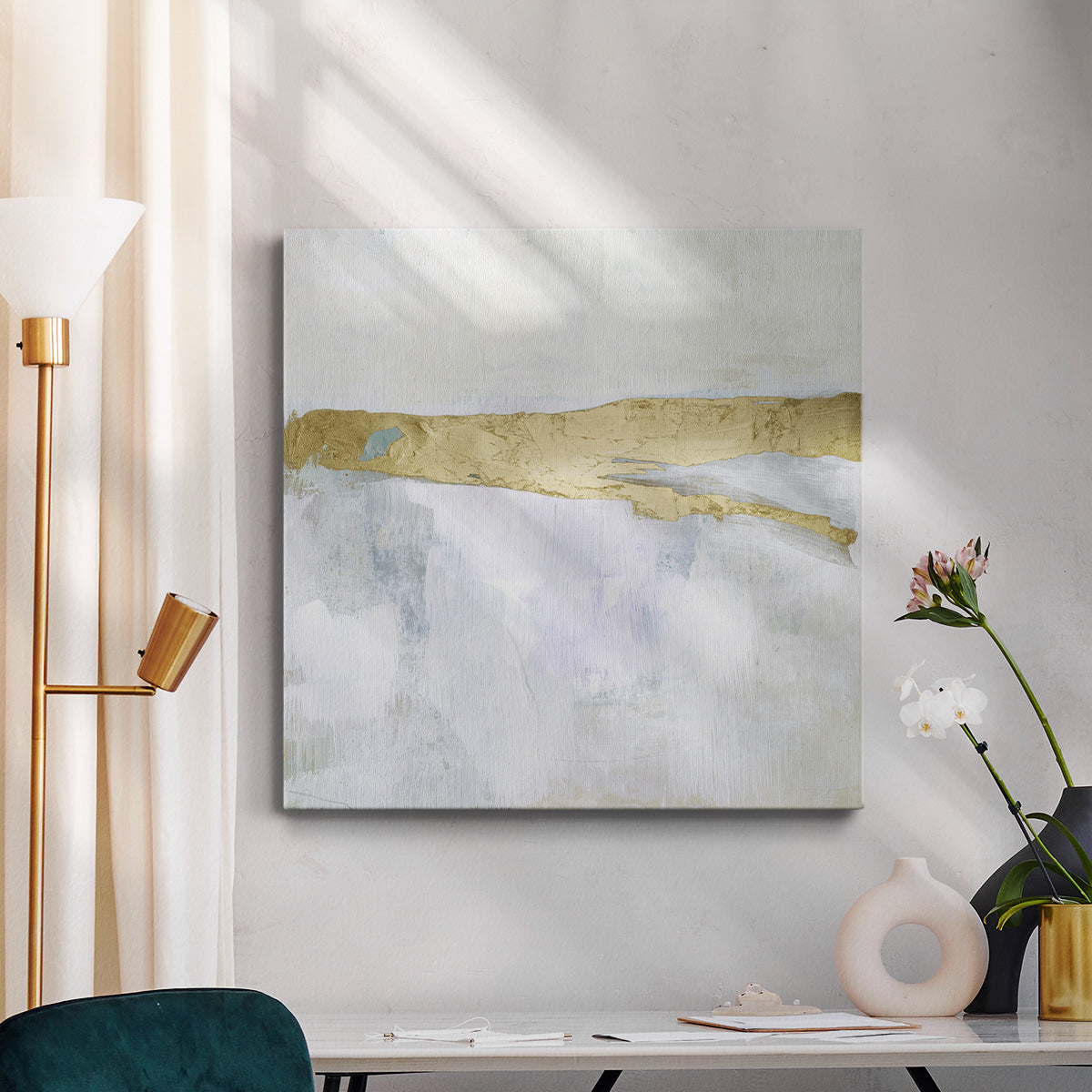 Gold Ribbon Horizon II - Canvas Art Print