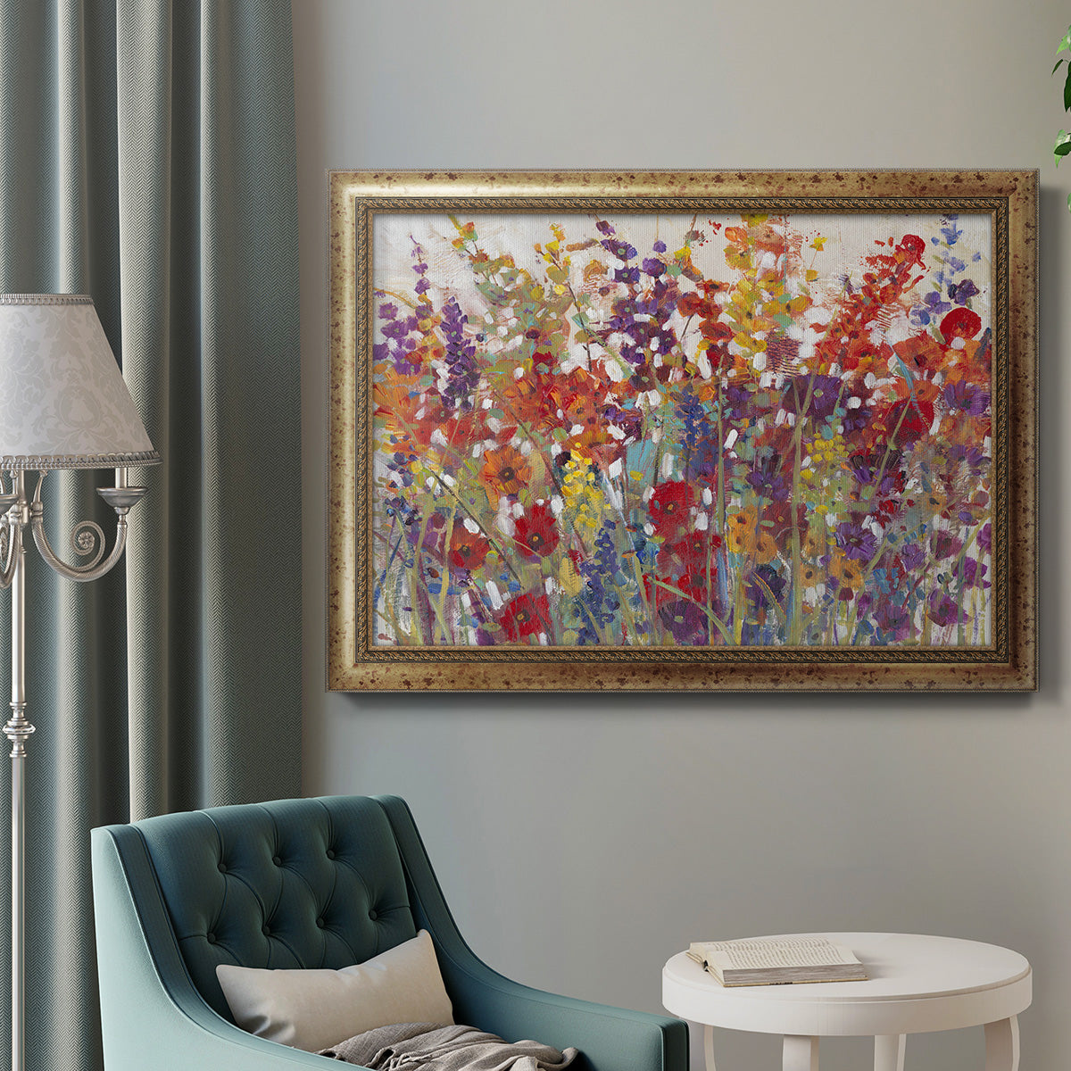 Variety of Flowers II Premium Framed Canvas- Ready to Hang