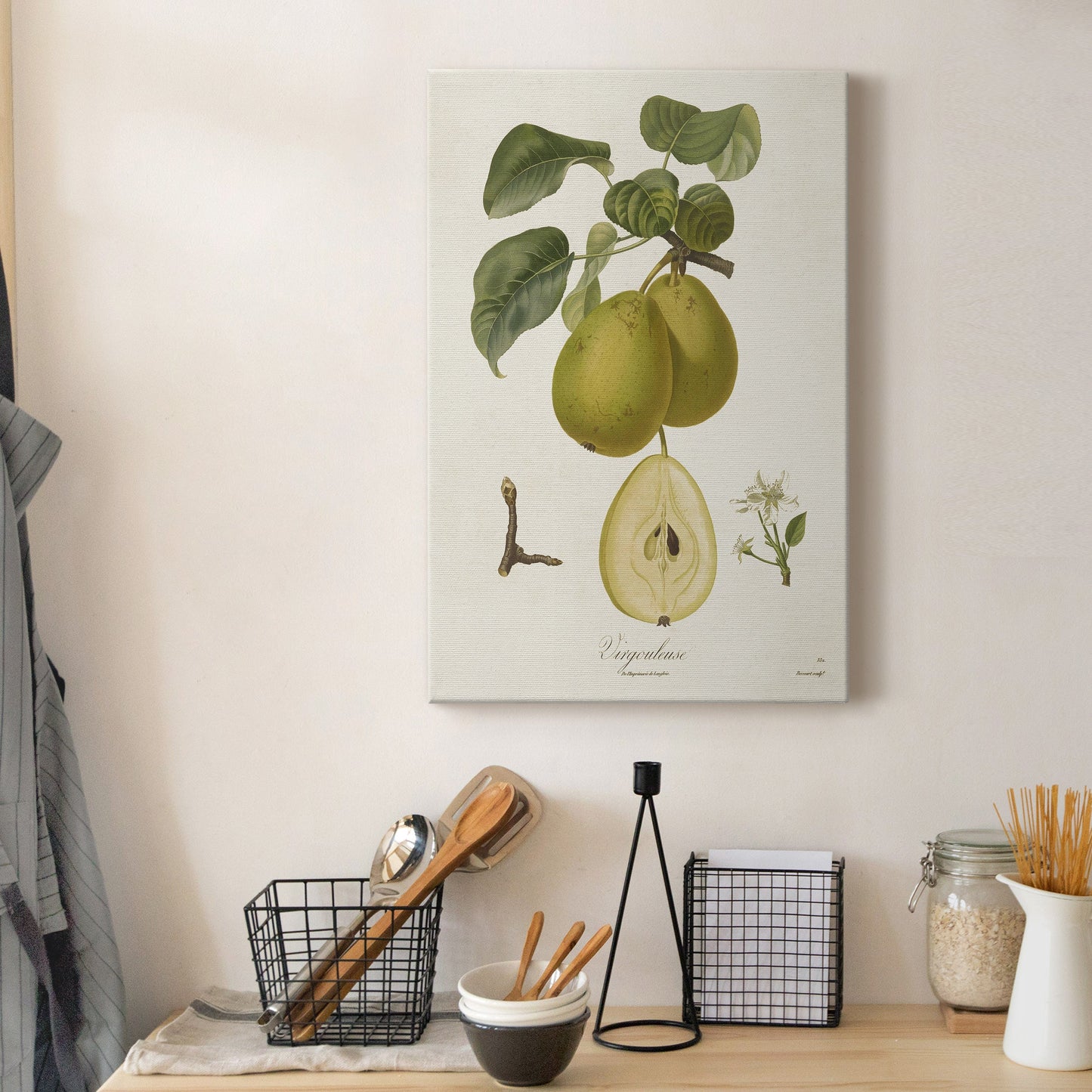 Vintage Pears III Premium Gallery Wrapped Canvas - Ready to Hang