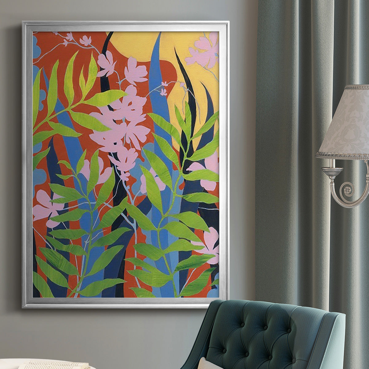 Bold Bright & Wild I - Modern Framed Canvas Print