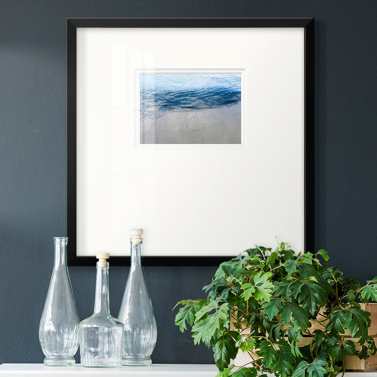 Aegean Blue Water Premium Framed Print Double Matboard