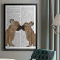 French Kiss Close Up - Modern Framed Canvas Print