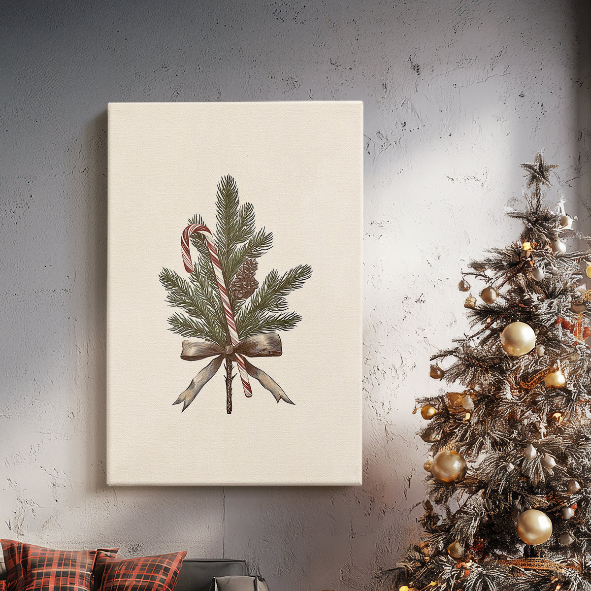 Snowwhite Skies at Eve - Canvas Art Print