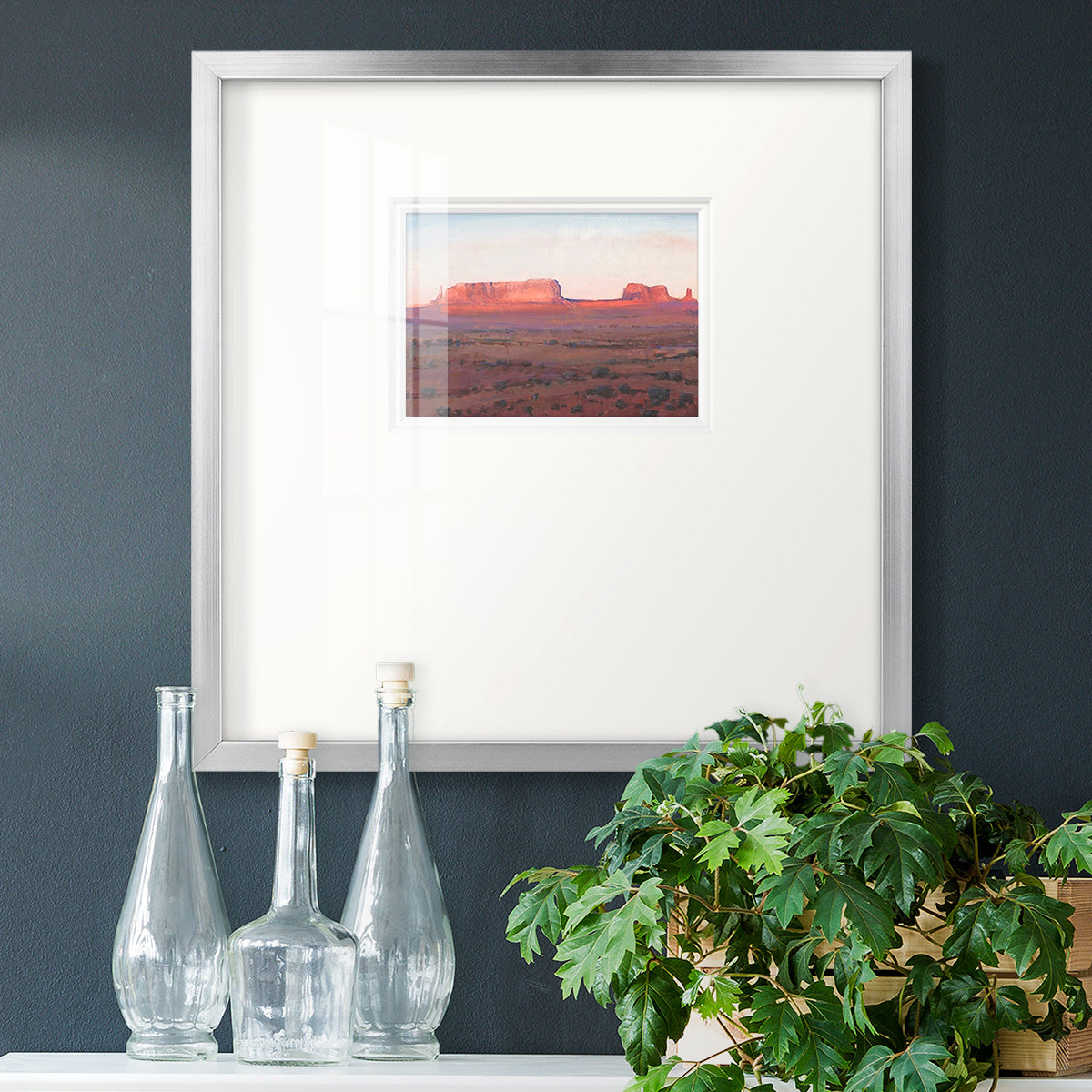 Red Rocks at Dusk I Premium Framed Print Double Matboard