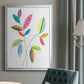 Color Pop Leaves III - Modern Framed Canvas Print