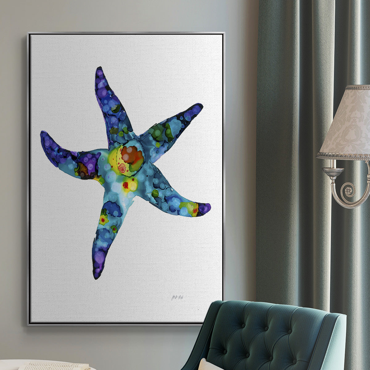Sea Star -  Framed Canvas Print