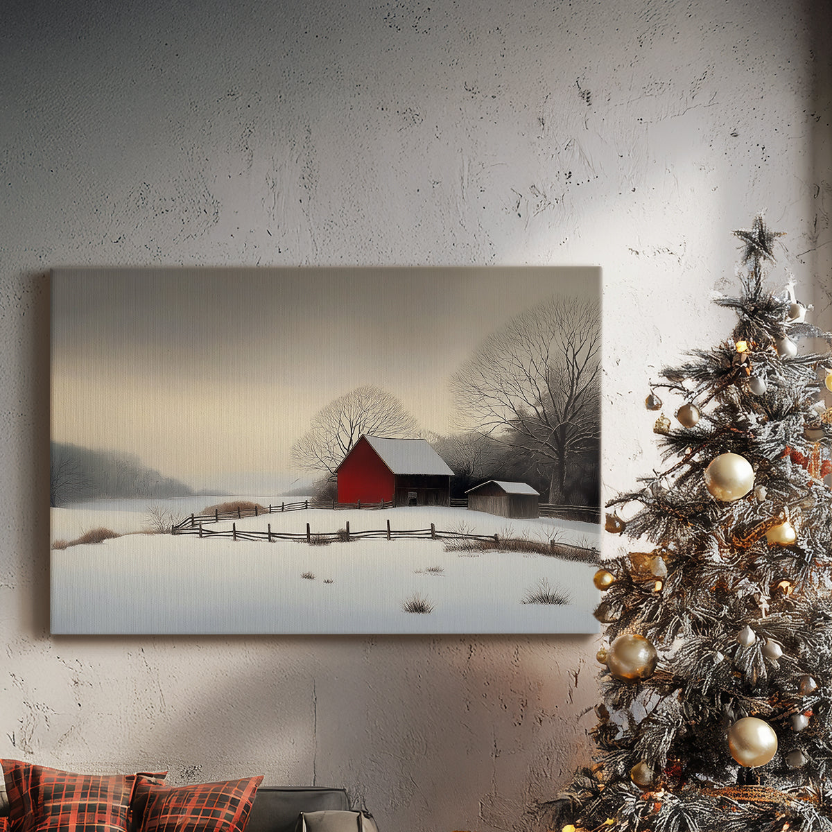Dawn of Pale Winter Star - Canvas Art Print