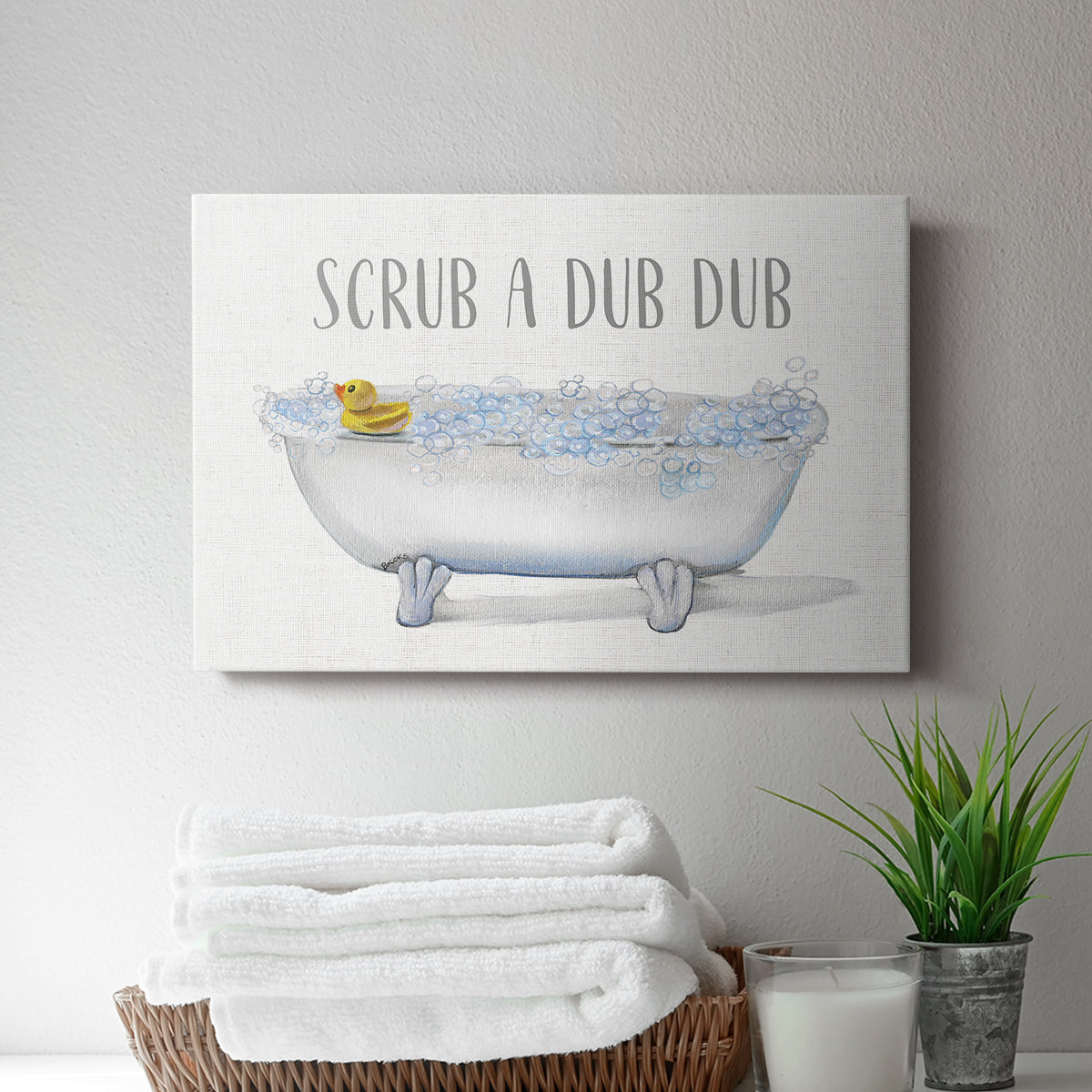 Scrub A Dub - Canvas Art Print