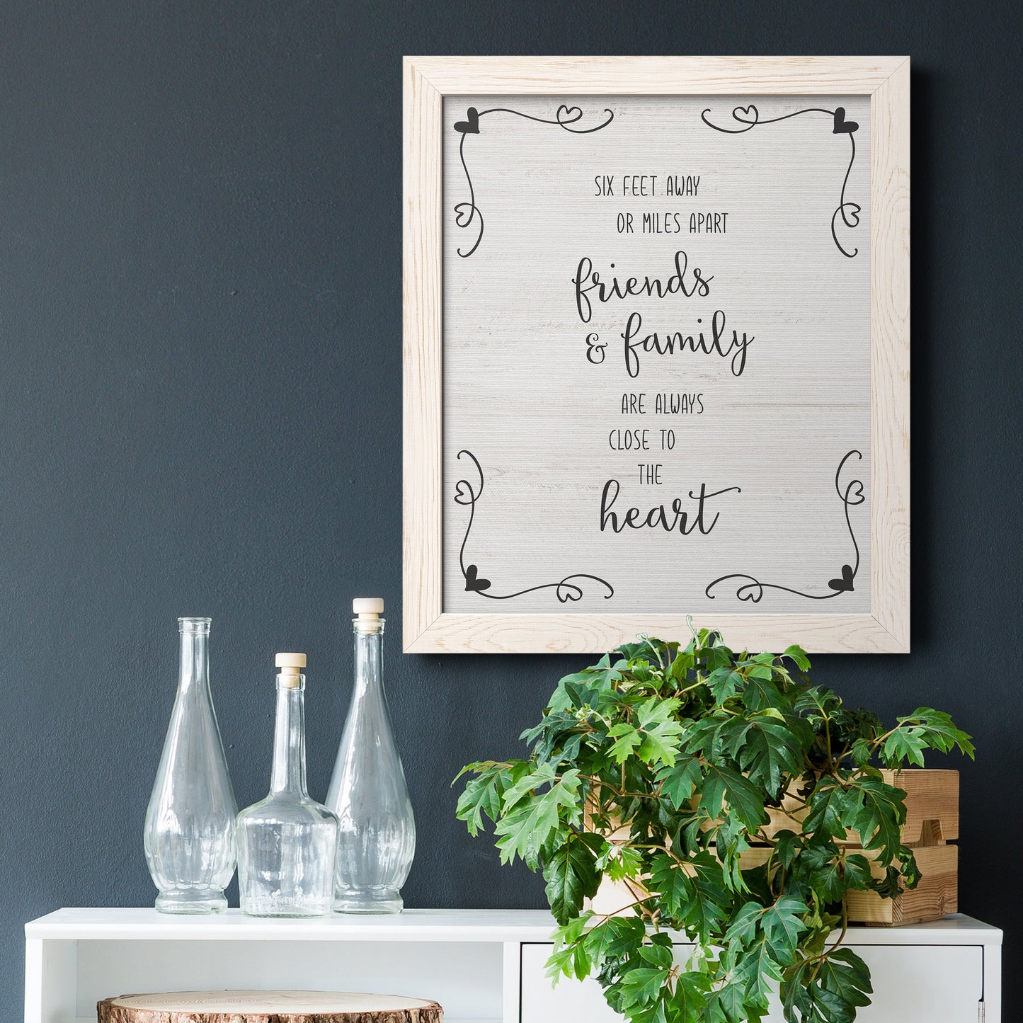 Six Feet - Barnwood Framed Canvas Print