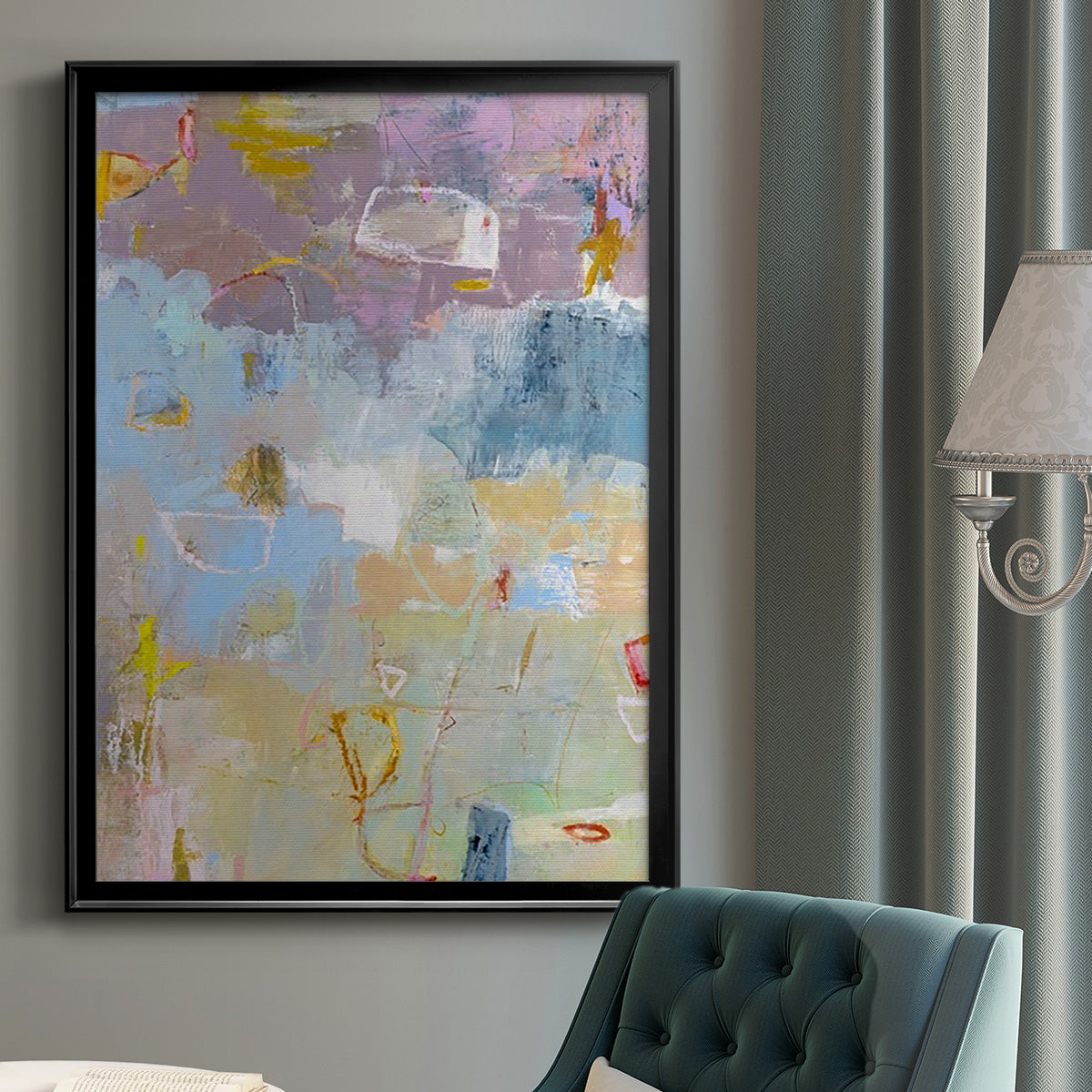 Whilst I - Modern Framed Canvas Print