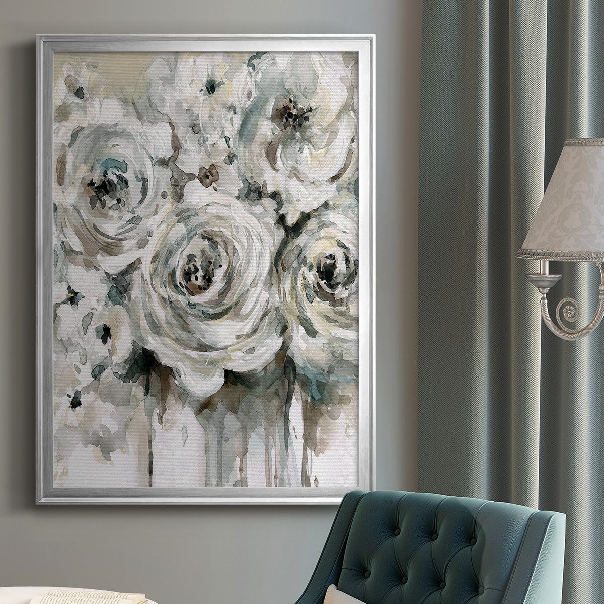 Soft Fragrance II - Modern Framed Canvas Print
