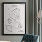 Toilet Paper Patent II - Modern Framed Canvas Print